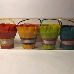 Dainty Party Cups, Crepe Paper Cups, set of 10